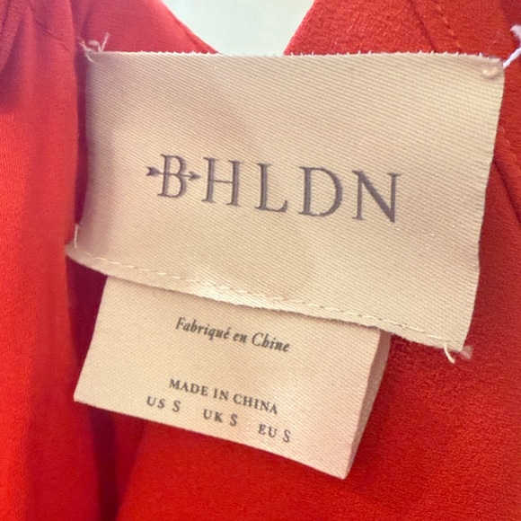 BHLDN Elegant Red Sleeveless Dress SIZE S NWOT - Picture 5 of 8